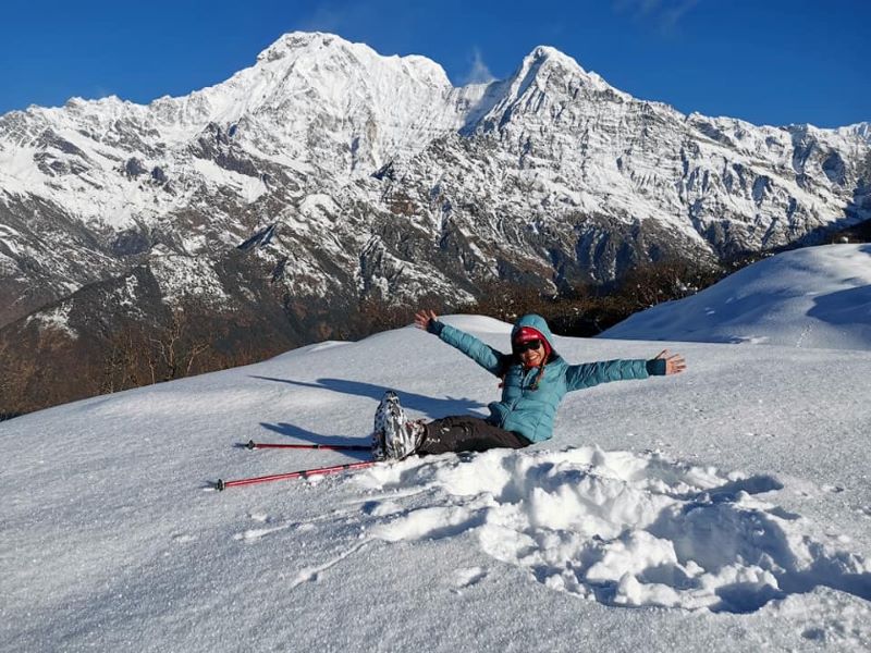 Mardi Himal trek with Machapuchare close-up views